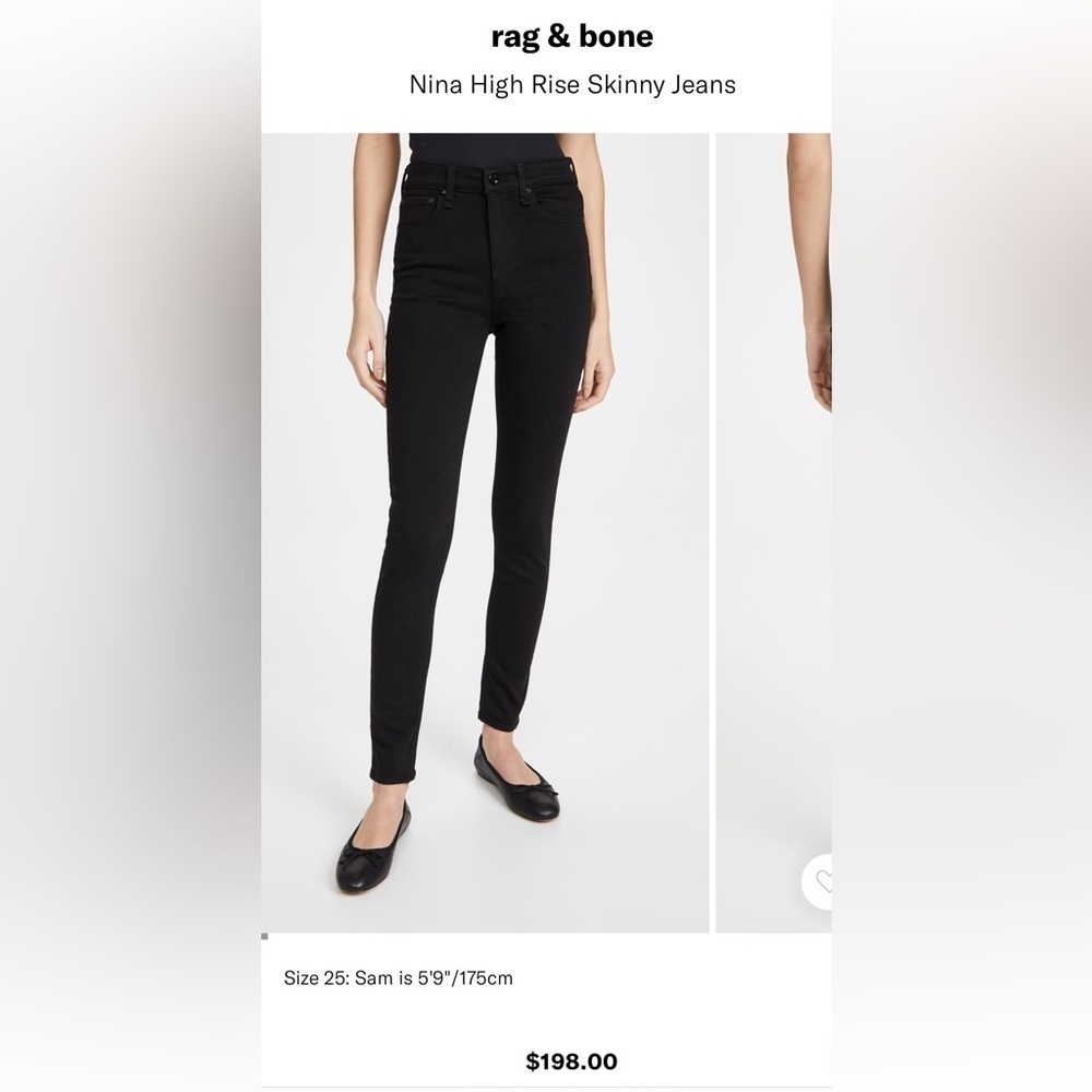 rag & bone Nina High Rise Skinny Jeans